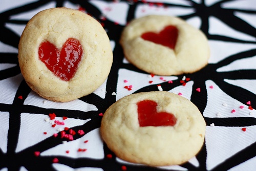 Heart Thumbprint Cookies by Not Your Momma's Cookie