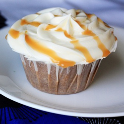 Thumbnail image for Irish Week: Honey Caramel Cupcakes with Goat Cheese Frosting