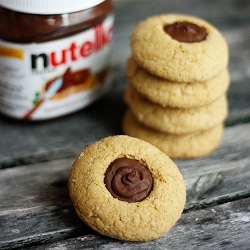 Thumbnail image for Nutella Pumpkin Thumbprint Cookies