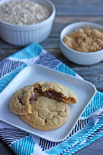 Nutella Stuffed Peanut Butter Oatmeal Cookies by Not Your Momma's Cookie
