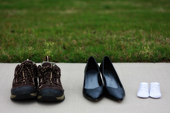 pregnancy announcement shoes