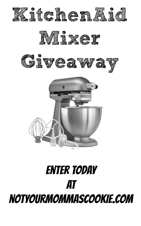 KitchenAid Mixer Giveaway at notyourmommascookie.com